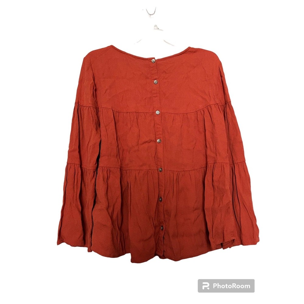 Madewell Blouse rust orange size XS women’s - Picture 2 of 5